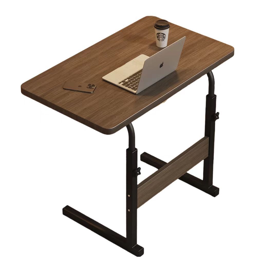 床边家用学生宿舍写字桌带轮可移动懒人桌简易升降桌笔记本电脑桌