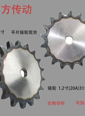 （13齿3链轮齿/节距50）//.寸1.275工业链轮片/链轮平链条20A-片1