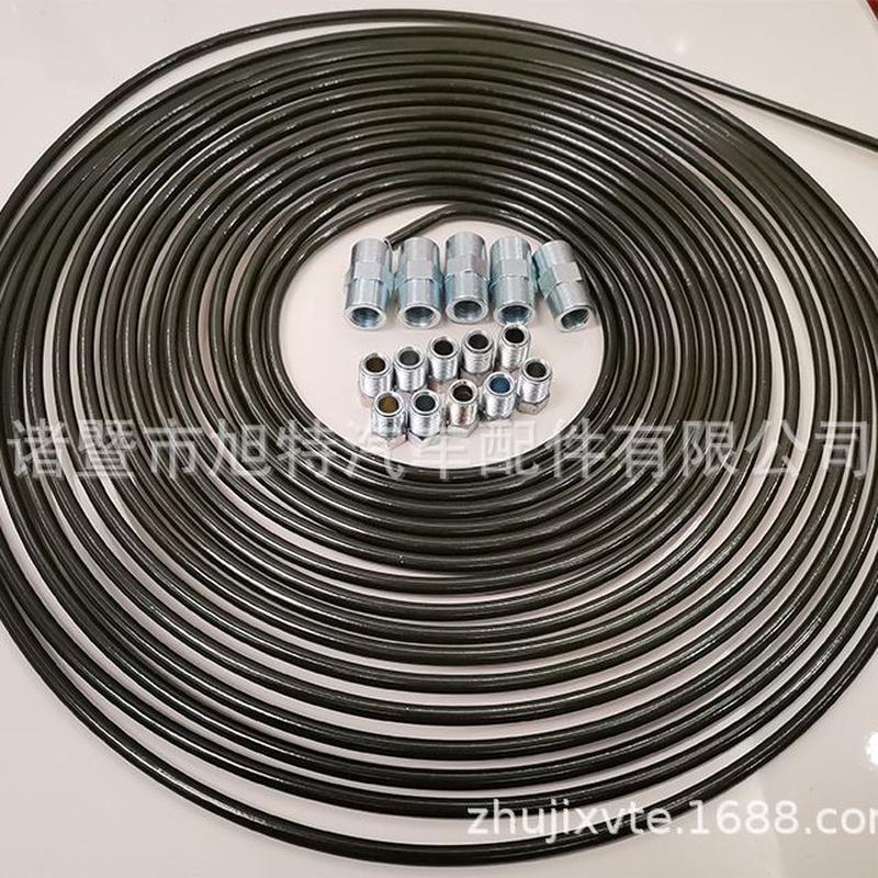 汽车配件刹车管制动管PVF 镀铜盘管白锌盘管 圈管军绿管+30个配件