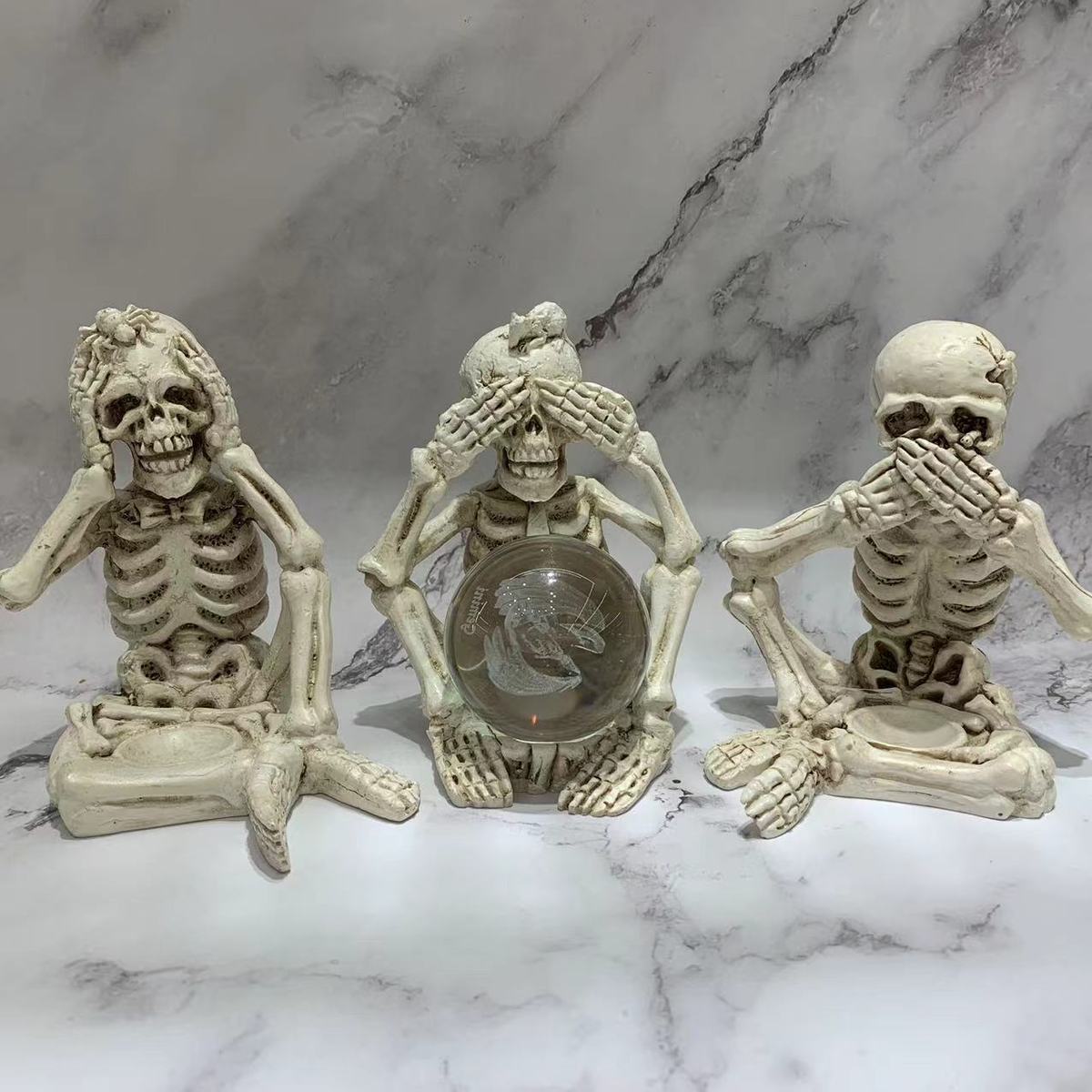 骷髅系列不说底座 不听树脂不看套装 货源 水晶球玉石底座