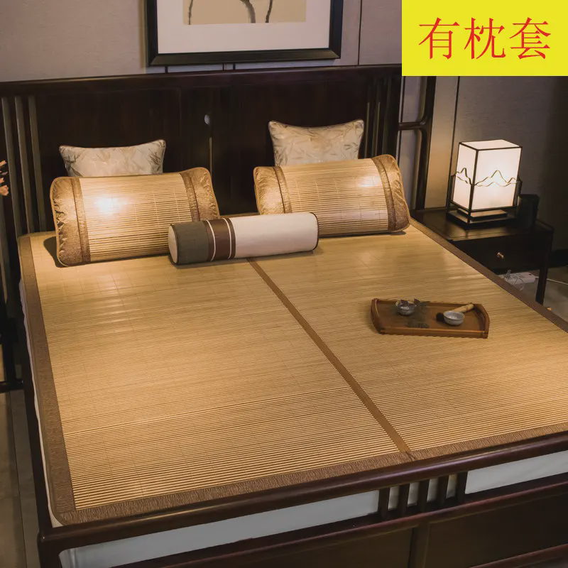 夏季安吉竹席凉席 1.8m双面夏天凉席子三件套 1.5m学生单人竹席,床上用品,竹席,淘宝优惠券,粉丝福利购,淘宝优惠卷