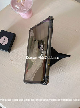 odd「黑色边框半透」ipad air11/2025平板新款连体Y＋3折保护套10代10.9寸/4567横屏竖屏10.2寸pro13全包壳
