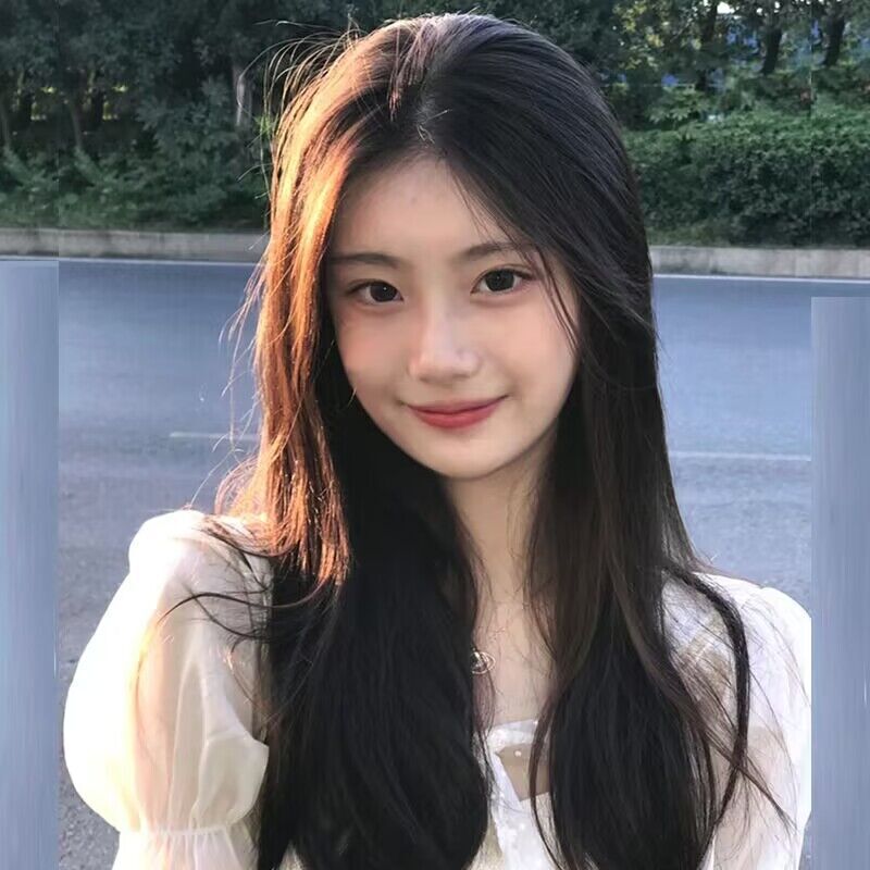 程铭假发女黑棕色长卷发中分八字刘海大波浪慵懒卷网红时尚全头套
