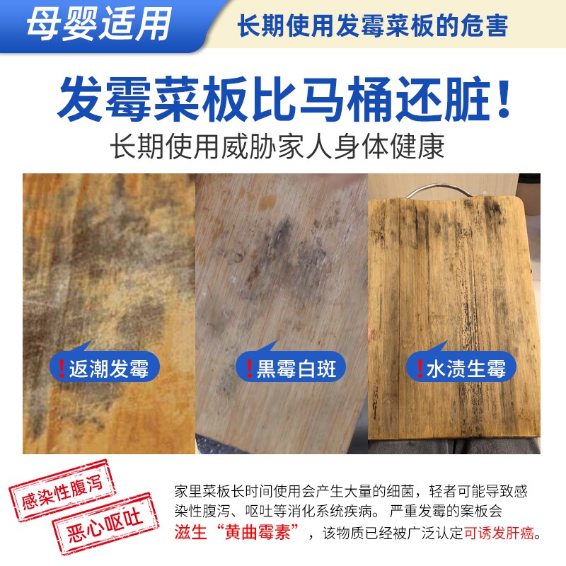 菜板除霉剂厨房砧板除霉剂切菜板木制菜板发霉去除霉点霉斑清洗剂