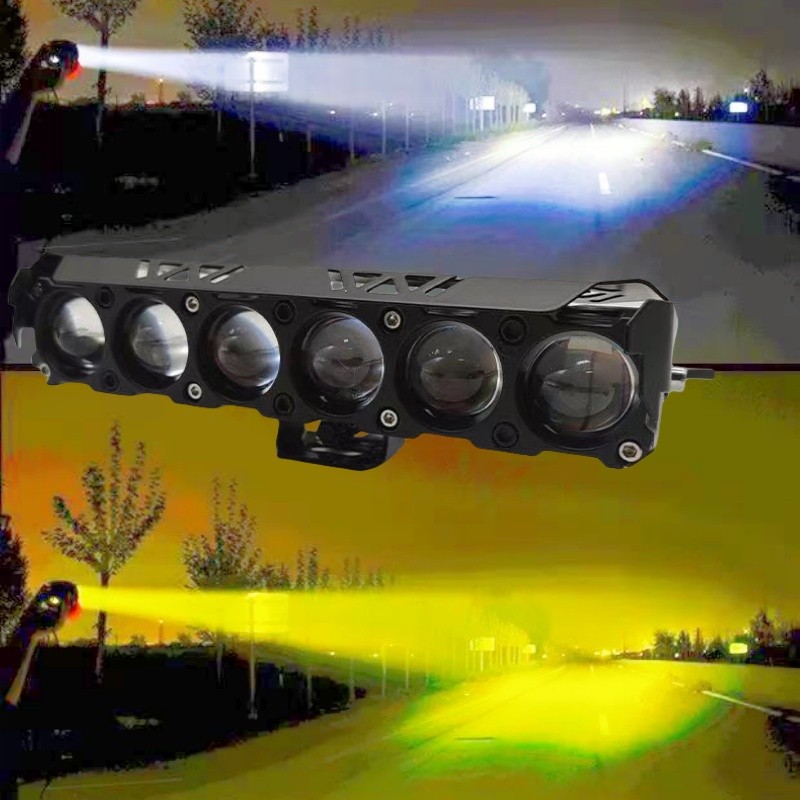 电动车灯强光摩托车LED大灯超亮三轮车改装外置12V60V流氓灯射灯