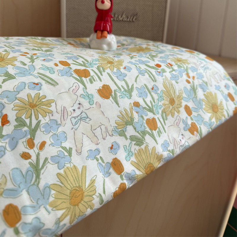 小清新碎花少女心小羊纯棉被套被罩单件单双人全棉宿舍床单枕套,床上用品,床单,淘宝优惠券,粉丝福利购,淘宝优惠卷