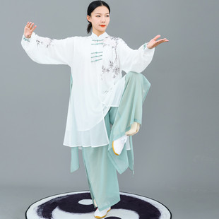 马蕾太极新款太极服传统表演太极服武术中国风春蕾太极武服彩绘墨