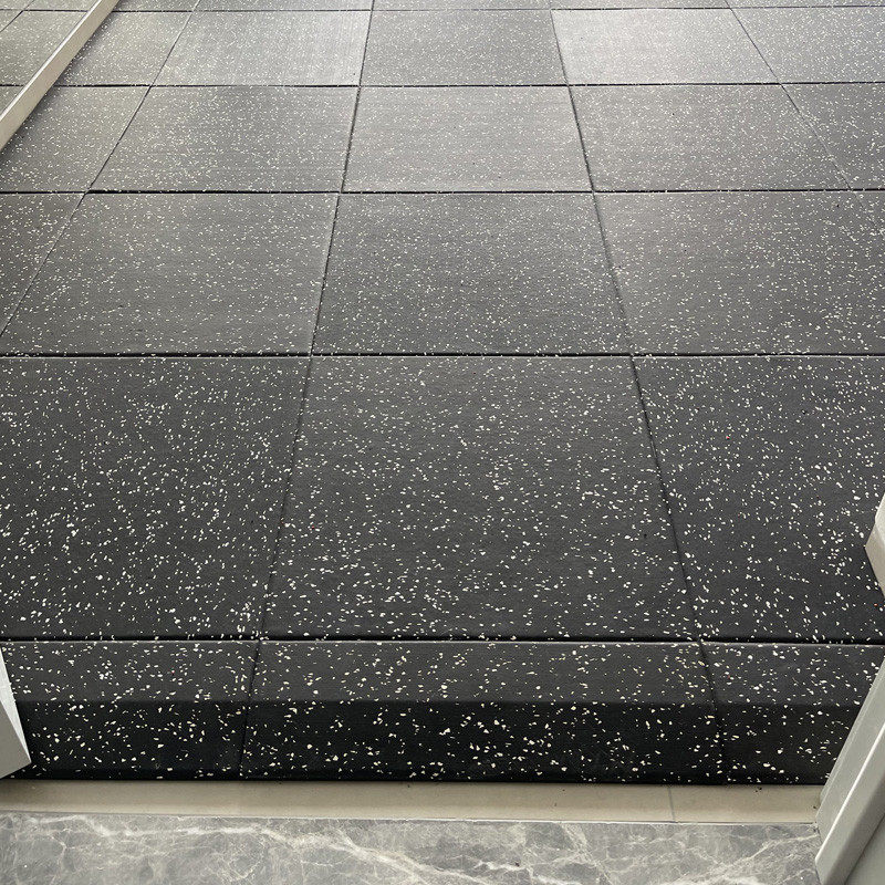 健身房橡胶地垫家用拼接减震垫力量区防震垫隔音地板运动塑胶地板