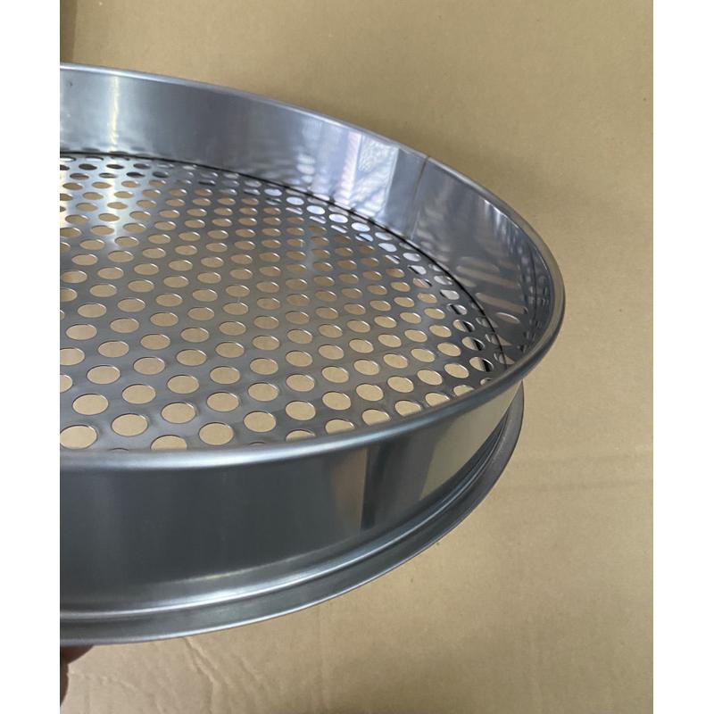 整体304不锈钢圆孔直径10-50厘米孔径4，6，10mm分样颗粒土筛冲孔