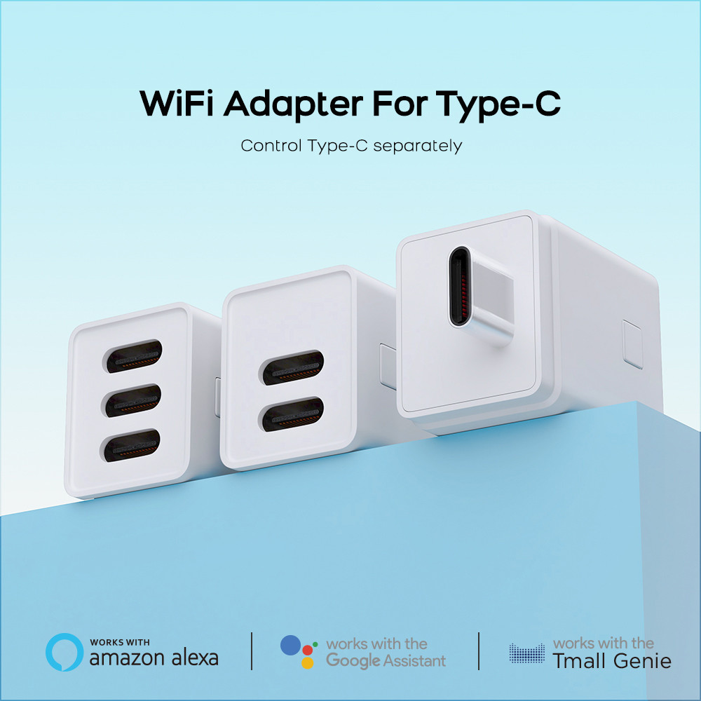 涂鸦 WIFI Type-C电源插头适配器5V2A远程控制定时互锁通断器开关