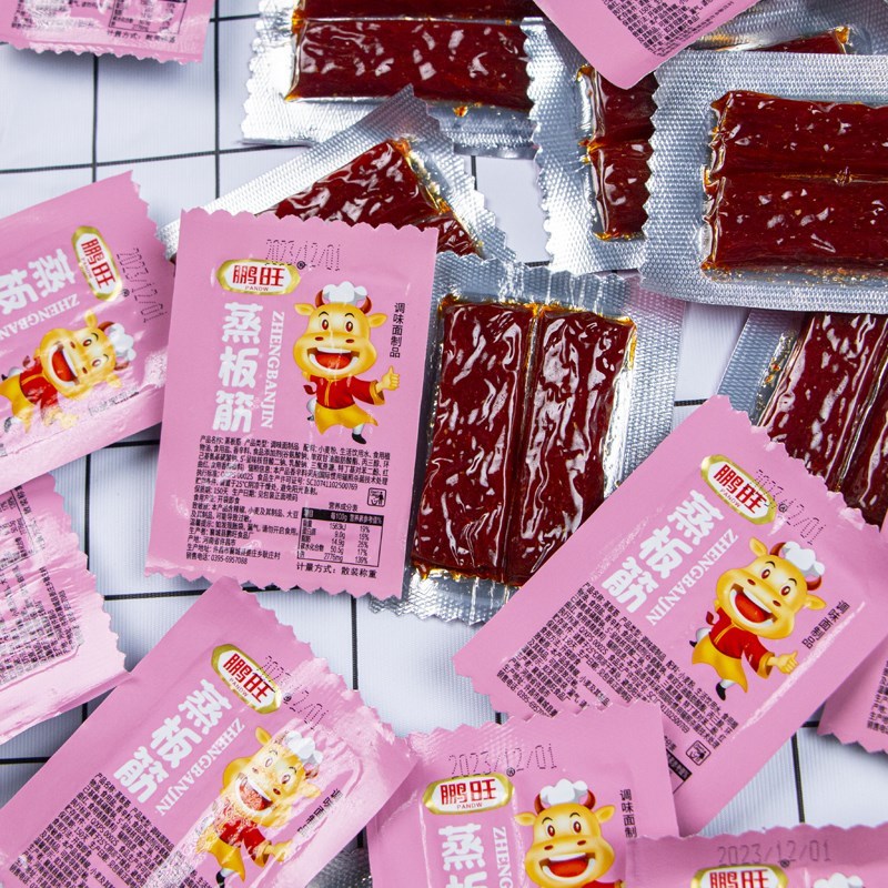 速发鹏旺蒸亲嘴烧怀旧小包装面筋老款儿时零食板筋休闲办公室麻辣