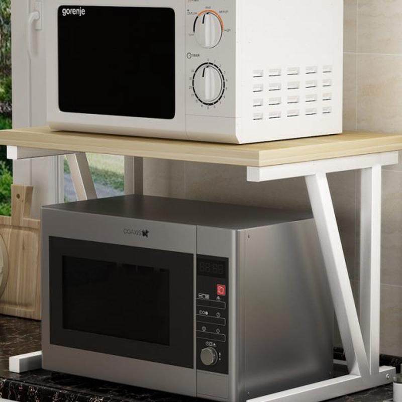 微波炉架约双层厨房置物架收纳架烤箱储物易落地架厨房用品,厨房/烹饪用具,微波炉置物架,淘宝优惠券,粉丝福利购,淘宝优惠卷