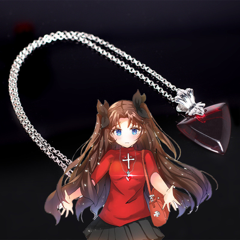 主圣达 disPa 远坂凛cos《Fate/stay night》红宝石项链道具配饰
