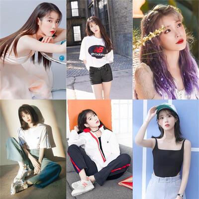 IU李知恩女明星海报大尺寸 高清女生卧室宿舍自粘写真防水墙贴画