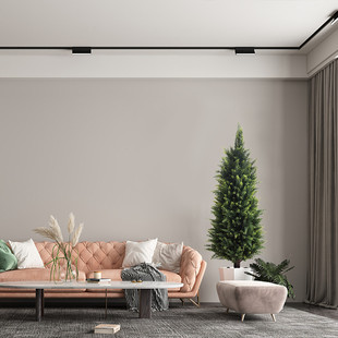 圣诞柏树家居装饰仿真松柏盆景树摆件室外花园造景盆景