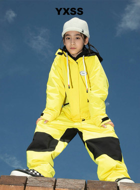 YXSS小众儿童滑雪服连体衣防水加棉加厚保暖透气滑雪套装【特价】