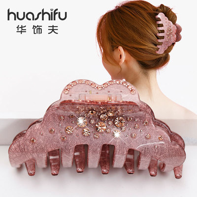 中号发抓奥登钻双面抓夹三齿夹优雅后脑勺固定盘发夹韩式头花头饰