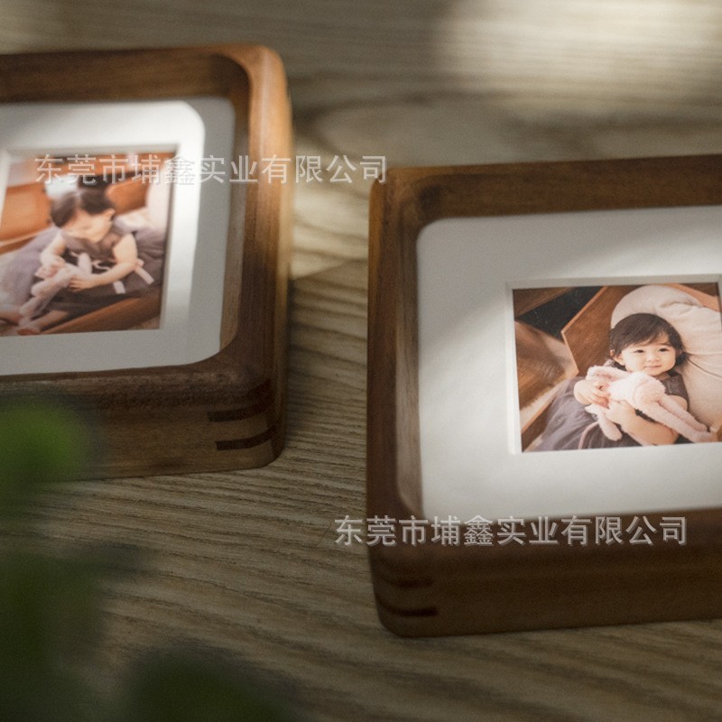 创意圆角胡桃木榫卯相框摆台实木相架干花字框画框镜框手工