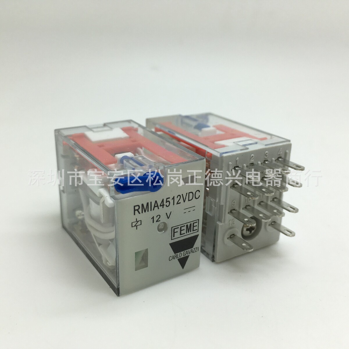 CARLO GAVAZZI佳乐中间继电器RMIA4512VDC 小14脚继电器12V不含座