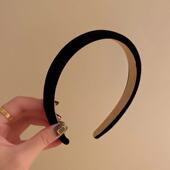 高档发捆发箍新款 毛绒网红头箍韩国2021厚洗脸压发海绵女发卡颅顶