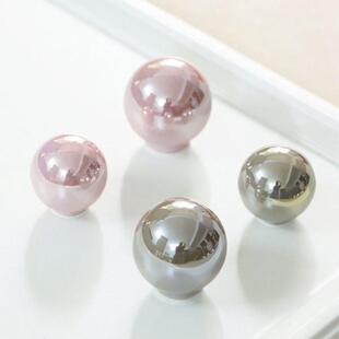 陶瓷奶油法式把手门约衣柜斗柜抽屉拉手小号风柜子时尚珍珠