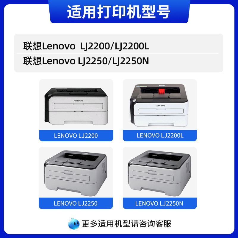 天色适用联想M7205硒鼓LJ2200l LT2822 M7215 M7260粉盒M7250打印