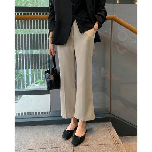 大码胖妹妹mm弹力微喇直筒春秋宽松显瘦200斤