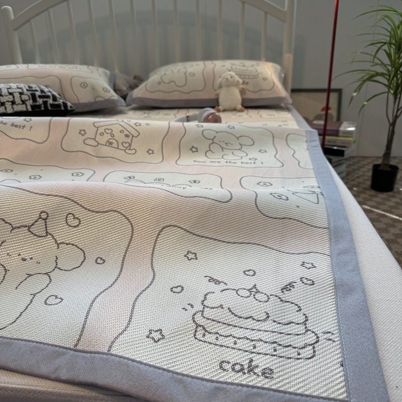 夏季透气床笠款卡通席子冰丝凉席三件套冰丝席空调软席1.8m冰藤席,床上用品,冰丝席,淘宝优惠券,粉丝福利购,淘宝优惠卷