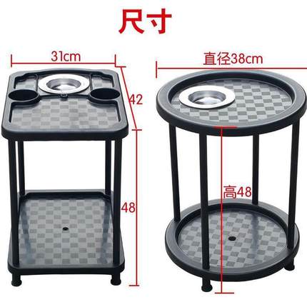 麻将机茶水架餐桌小茶几简易边桌加高加厚新款麻将茶几棋牌室专用