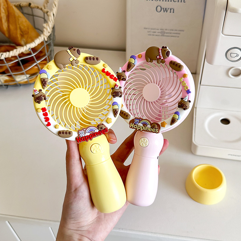 手持小风扇可爱静音大风力电风扇夏天降温神器迷你便携电扇新款