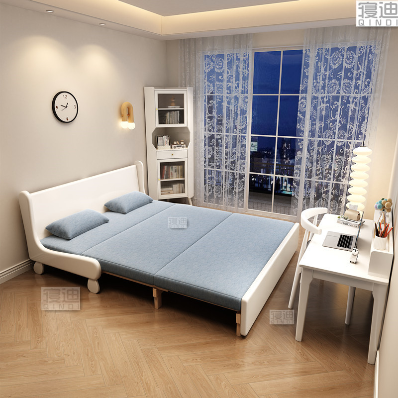 实木沙发床两用可折叠床伸缩床多功能双人拉床小户型2025新款书房