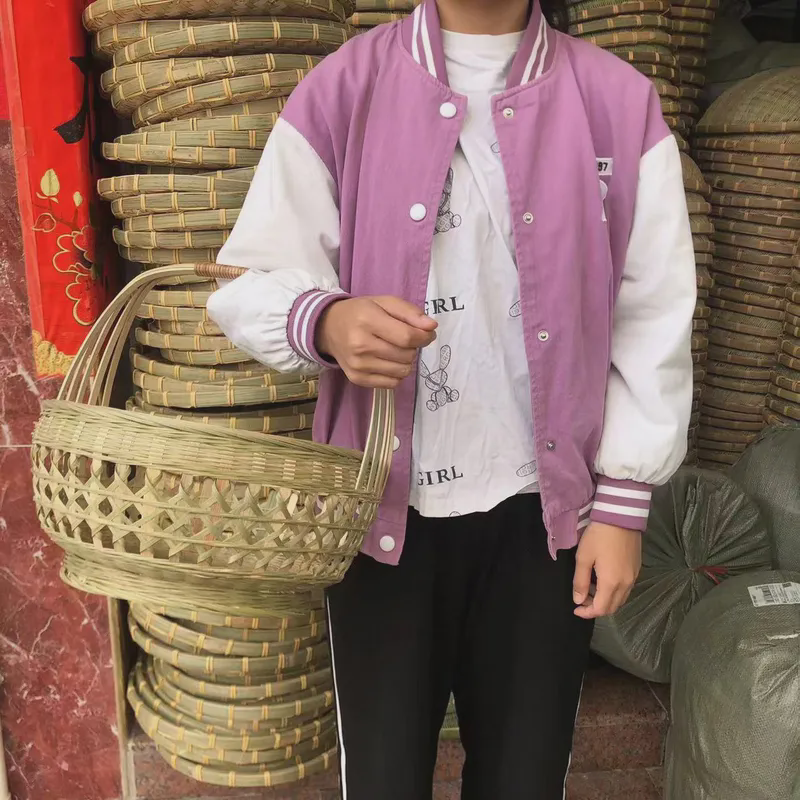 手工编织手提篮圆形镂空家用收纳筐竹制品编织买菜鸡蛋篮,特色手工艺,竹编/竹雕,淘宝优惠券,粉丝福利购,淘宝优惠卷