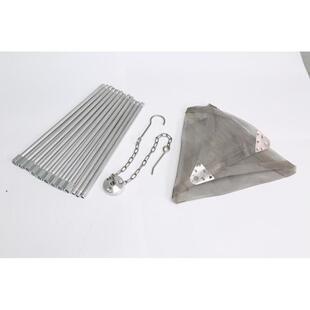 户外营火三脚架野营便携折叠烧烤架不锈钢吊锅支架篝火三角架