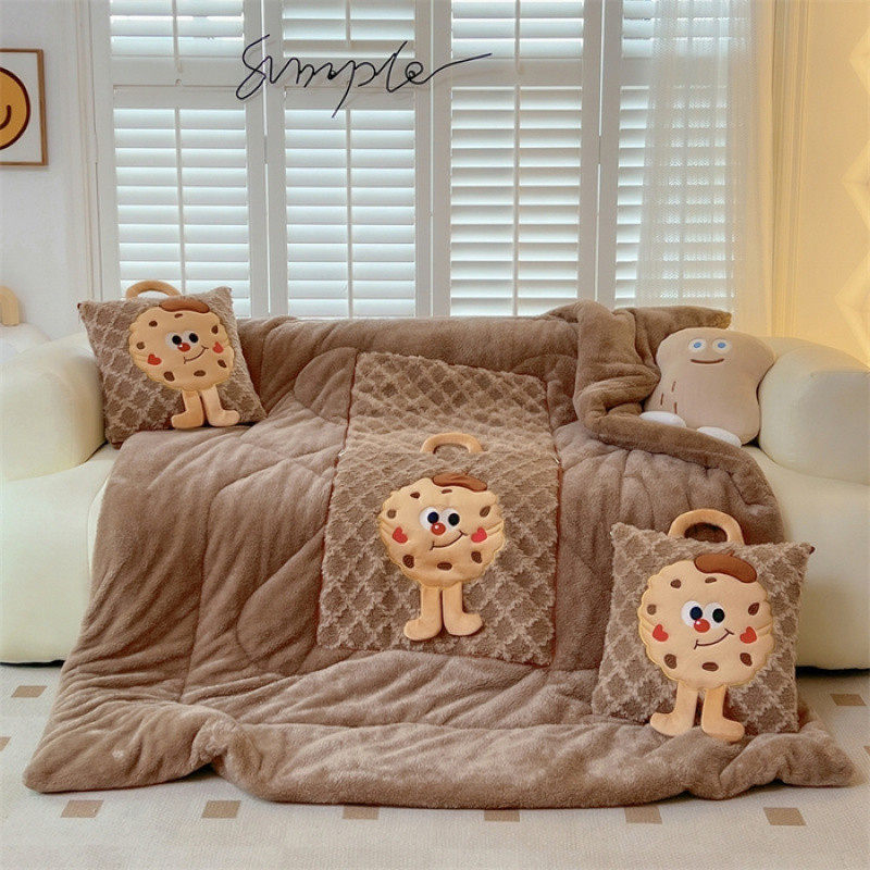 多功能抱枕被卡通曲奇汽车腰靠坐垫车载午休毯沙发空调被午睡被子,居家布艺,抱枕被,淘宝优惠券,粉丝福利购,淘宝优惠卷