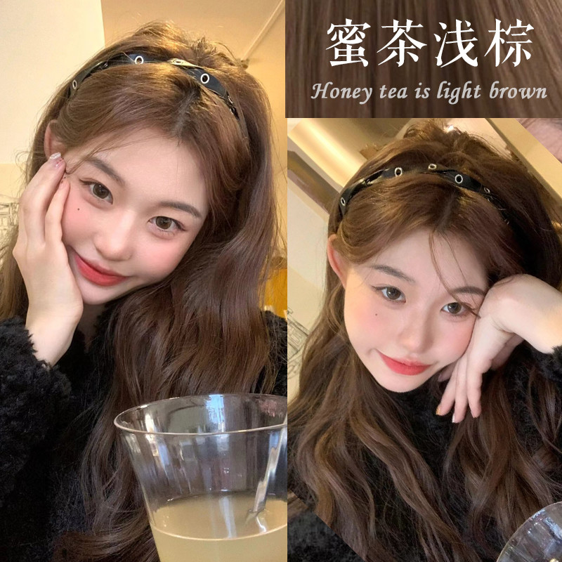 2025新色 高品质染发剂在家染膏亚麻茶棕蜜茶浅棕树莓茶紫不伤发