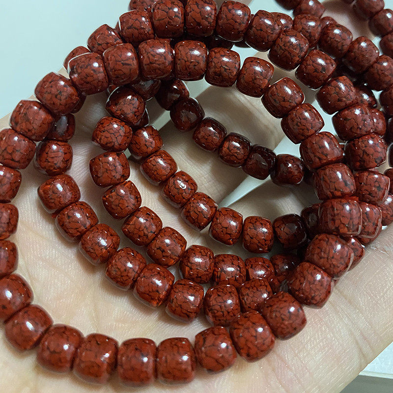 源头工厂朱砂原矿老型珠手链半透晶体朱砂桶珠手串礼物中秋节,珠宝/钻石/翡翠,手饰,淘宝优惠券,粉丝福利购,淘宝优惠卷