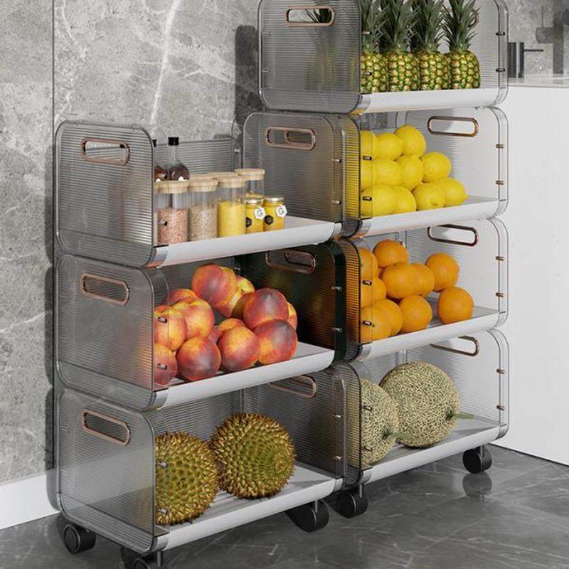 厨房蔬菜置物架多功能落地式收纳筐 可移动多层家用置物架,厨房/烹饪用具,果蔬置物架/篮/框,淘宝优惠券,粉丝福利购,淘宝优惠卷