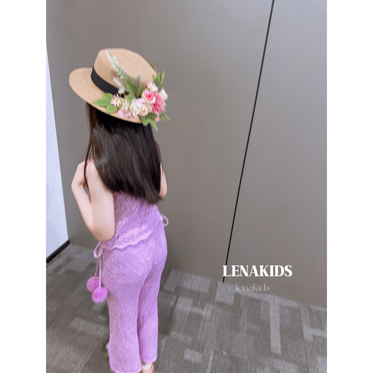 Lenakids针织球球套装洋气时髦女童春装套装2025新款24032602