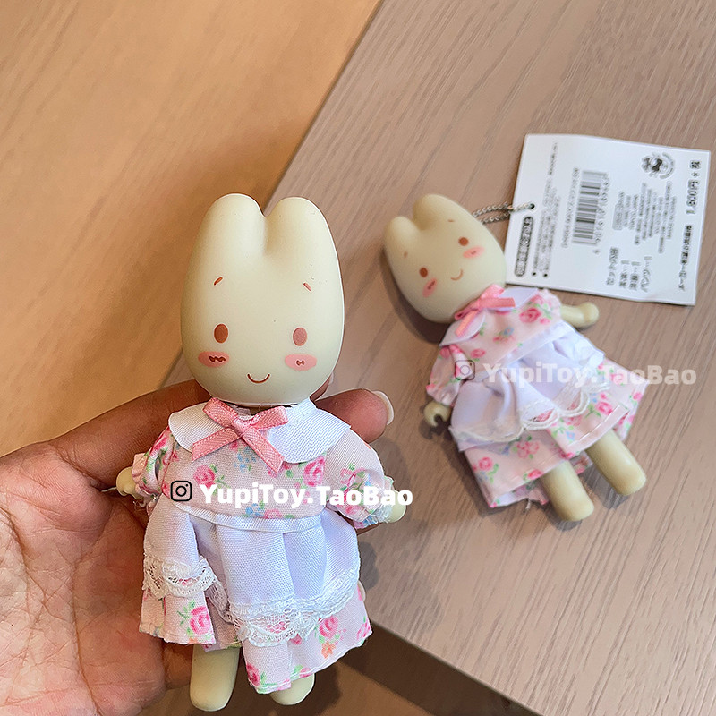 日系中古茉莉兔花裙小兔手脚可动公仔玩偶娃娃包挂件吊饰可爱玩具