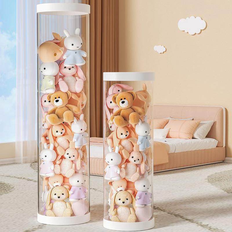 收纳神器透明桶儿童玩具装收纳公仔玩偶毛绒娃娃娃娃收纳筐布艺,收纳整理,脏衣篮,淘宝优惠券,粉丝福利购,淘宝优惠卷