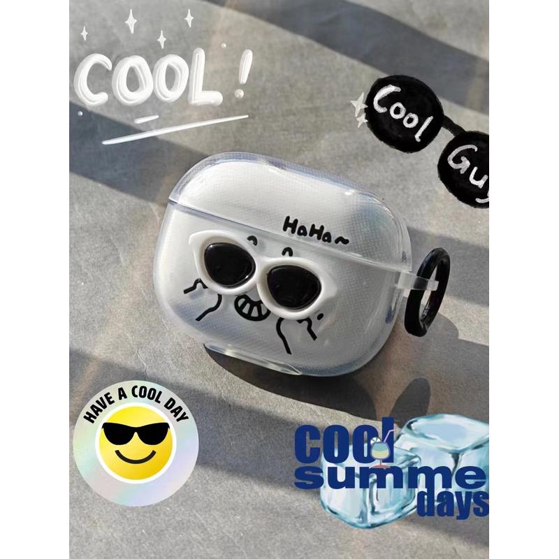 原创coolguy适用ikffindair5保护套ikf fly pro五代蓝牙耳机套ikf find lite保护套可爱防摔透明耳机壳卡通