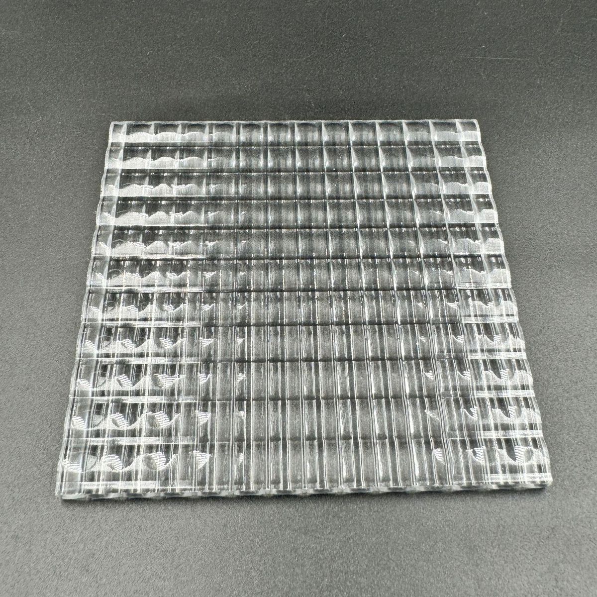 透明方格纹亚克力板双面轻奢纹竹节水晶客厅隔断背景墙酒店屏风