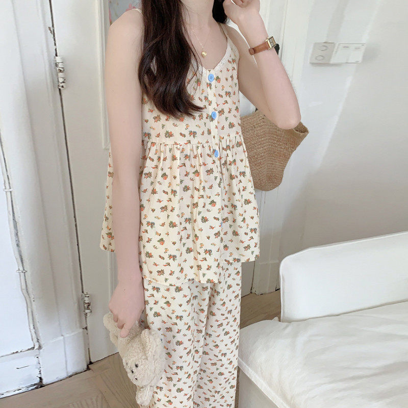 家居服女款夏季2025新款小清睡衣/家居服套装