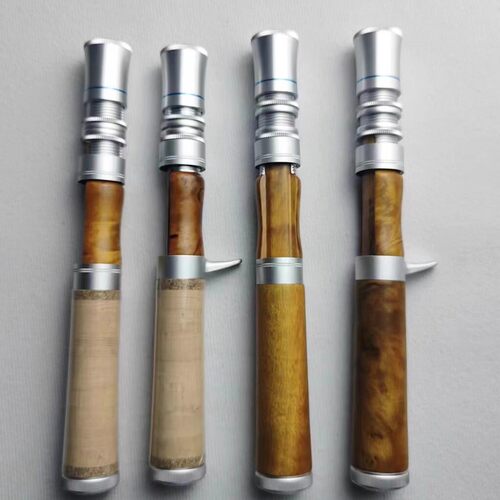 升级2代锁紧式路亚手柄手把软木手柄DIY溪流微物手把超轻便携手柄