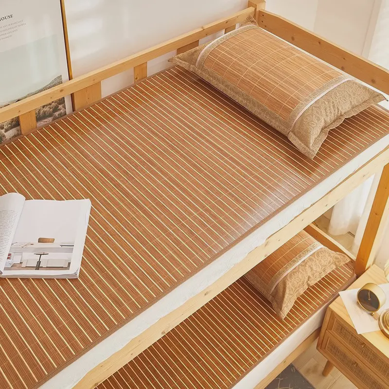 夏季双面安吉竹席 碳化包边学生竹凉席折叠席子上下铺席,床上用品,竹席,淘宝优惠券,粉丝福利购,淘宝优惠卷