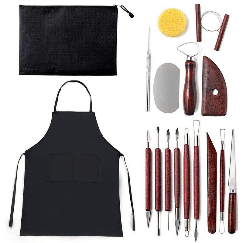 陶艺工具17件套陶泥雕刻刀石塑粘土软陶粘土手工diy工具套装,农机/农具/农膜,播种栽苗器/地膜机,淘宝优惠券,粉丝福利购,淘宝优惠卷