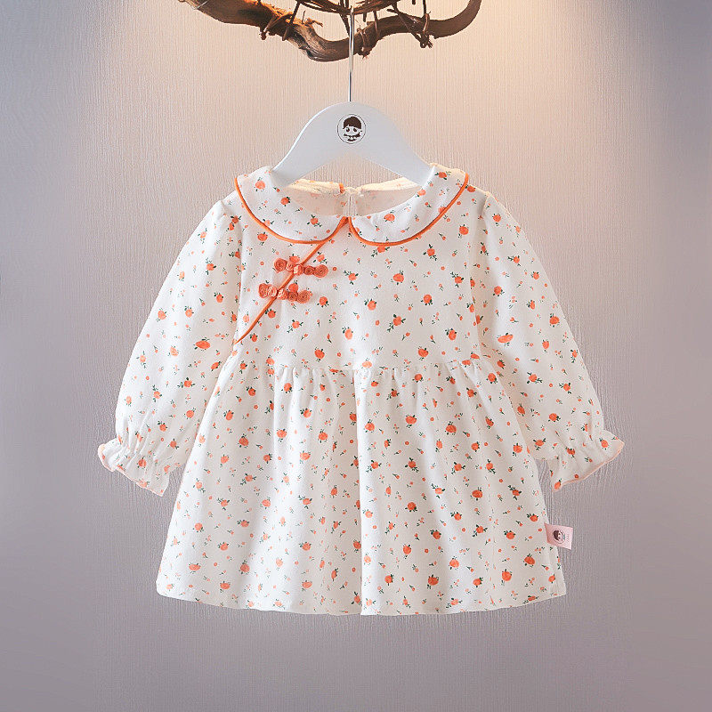 秋季洋气碎花裙女宝宝秋装纯棉长袖,童装/婴儿装/亲子装,连衣裙,淘宝优惠券,粉丝福利购,淘宝优惠卷