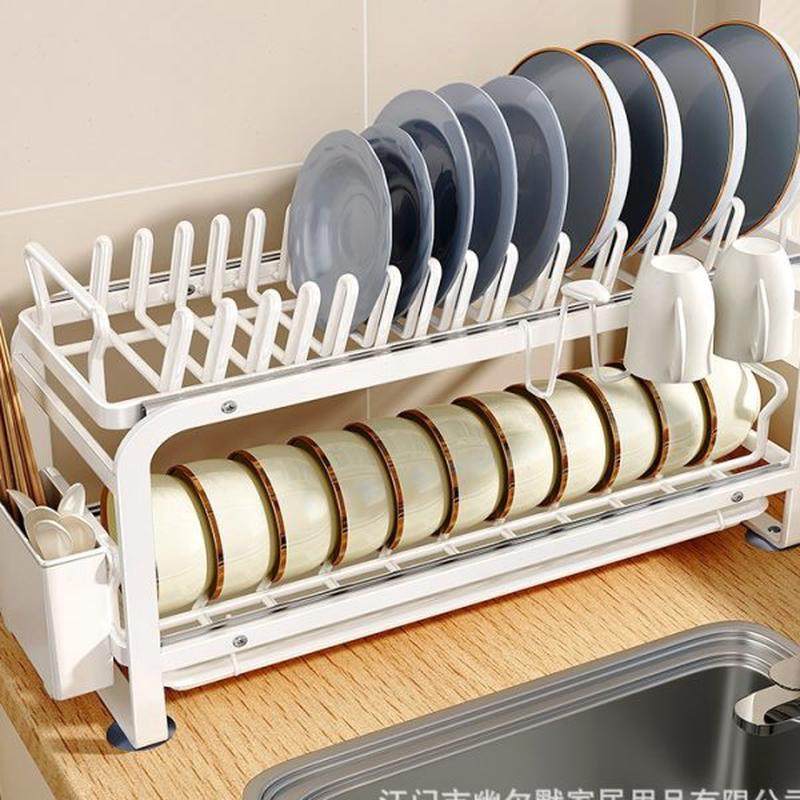 厨房抽拉碗碟置物架收纳架沥水架台面多功能放碗架碗筷收纳盒碗u.,厨房/烹饪用具,碗架,淘宝优惠券,粉丝福利购,淘宝优惠卷