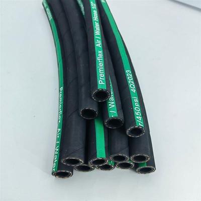 棉线编织胶管低压输水输气输油软管黑色夹线橡胶管加长120米现货