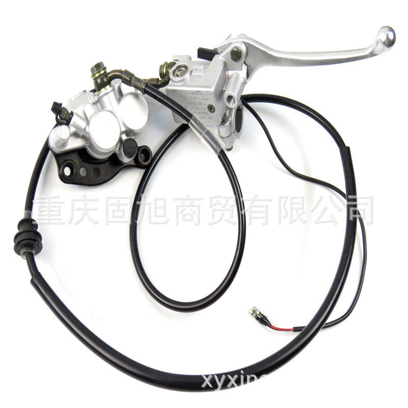 越野摩托车前碟刹总成倒置减震制动器卡钳油泵CQR150 250通用刹车